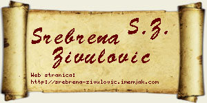Srebrena Živulović vizit kartica